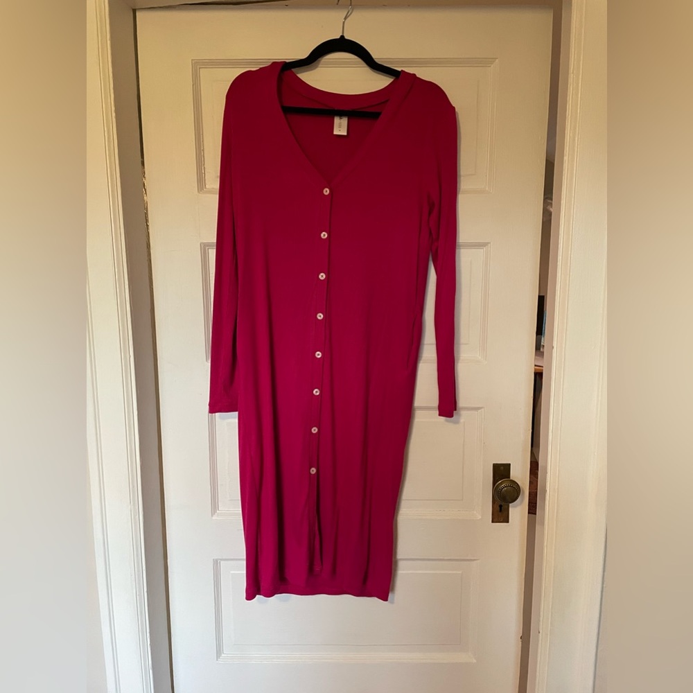 Smash + Tess Pink Button-Up Dress